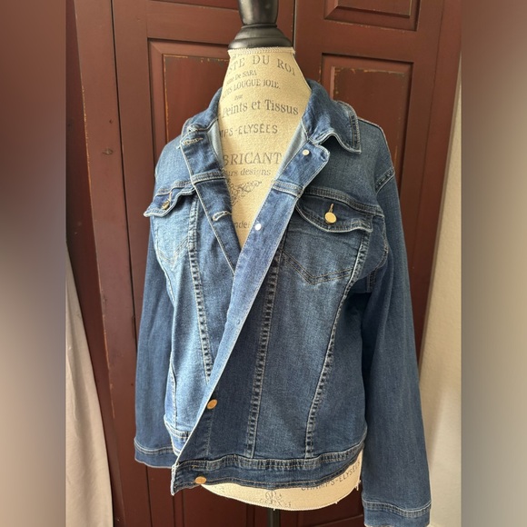Anne Klein Denim - XL Leo Denim Jean Jacket Anne Klein